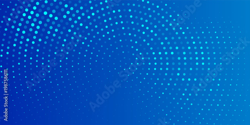 Abstract blue technology background with random square particles, glowing digital mosaic, futuristic science and financial data visualization style,. Eps10