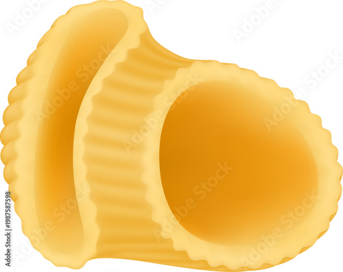 Realistic pasta, italian spaghetti, shells, farfalle and cavatappi. Italian cuisine dish, pasta types gemelli and penne vector illustration set. Macaroni types