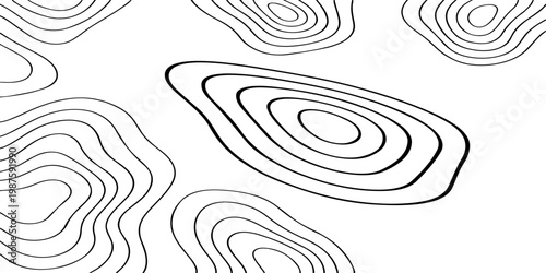 Minimalist topographic contour map abstract terrain pattern, modern vector style, elegant negative space.