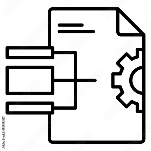 workflow setting line icon
