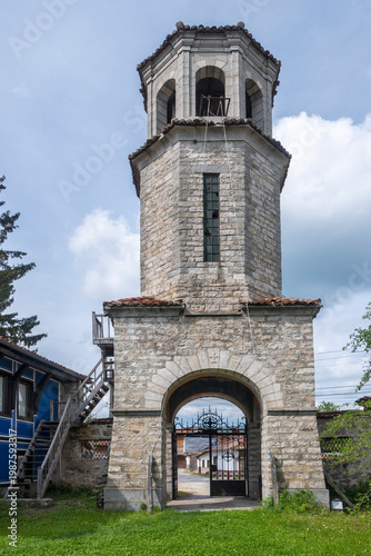 Street and old houses at historical town of Koprivshtitsa, Bulgaria