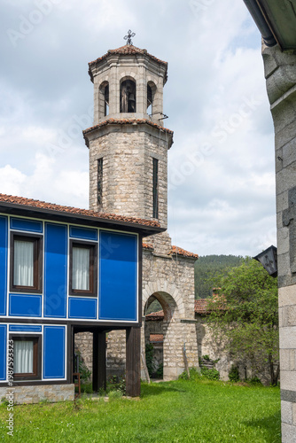 Street and old houses at historical town of Koprivshtitsa, Bulgaria