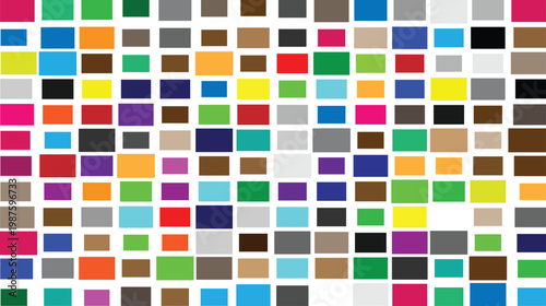 Vibrant mosaic pattern with multicolored squares