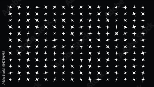 White starburst pattern on for design and decoration purposes