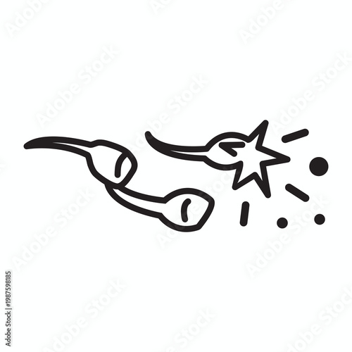 Icon for Fireworks or Independence Day - 4th of July Party Snappers Poppers Bang Snaps