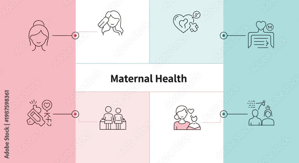 Obraz premium Maternal Health Awareness Medical Concept.