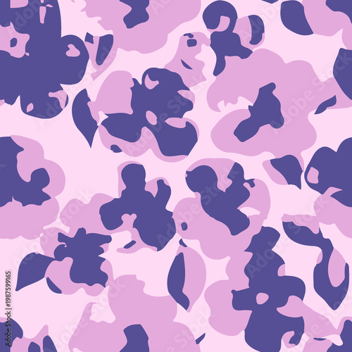 Abstract floral pattern vector illustration in pink and blue with seamless decorative background illustration botanical repeating abstract