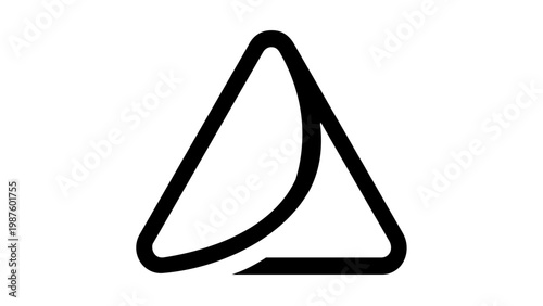 Minimalist Square Root Mathematical Symbol Vector Icon Illustration, Flat Line Art Design for Education, Science, and Geometry, Scalable AI-Generated Graphic Element on White Background