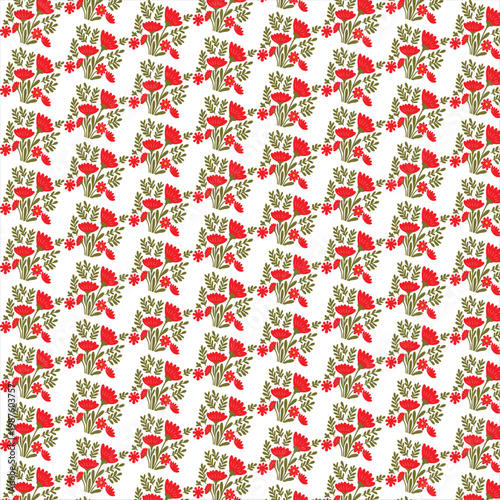 Minimal Floral Wallpaper Vector with Elegant Botanical Design