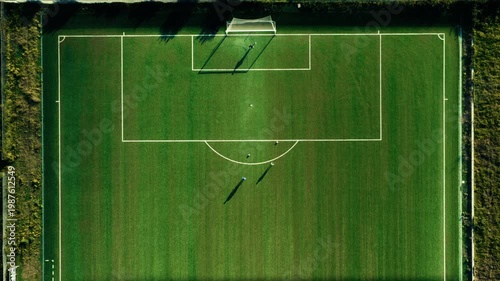 soccer player trains with shots on goal