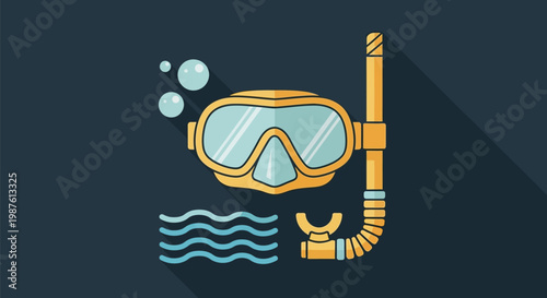 Snorkeling Mask and Breathing Tube.