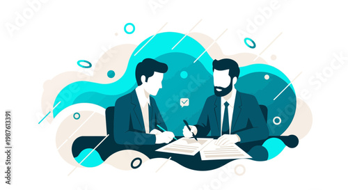 Professional Business Mentorship and Consulting Session Vector