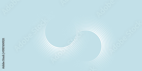 Modern abstract background. Glossy white gradient circle lines. Minimal geometric pattern. Simple graphic elements. Futuristic concept. Suitable for cover, poster, banner, brochure, eps10.