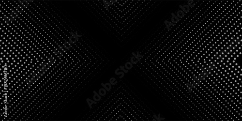Dark line arrow background. Linear triangle repeating pattern. Striped halftone gradient texture. Thin to thick transition stripe backdrop for poster, cover, banner. Vector masculine sporty wallpaper