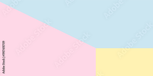 Colored paper composition. Flat lay, layout and tabletop mockup with copy space.