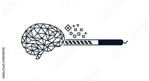 Brain with cigarette smoke escaping.