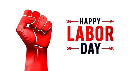 Happy labor day celebrating us workers may day and international workers' day