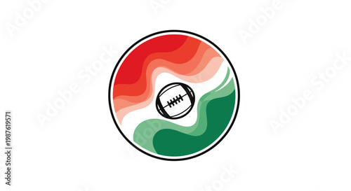 Indian flag cricket ball emblem symbol.