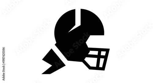 American Football Helmet Sports Equipment.