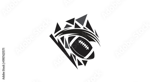 American Football Sports Equipment Icon.