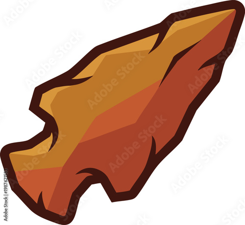 Arrowhead Ochre and Sienna Stone Age Tool