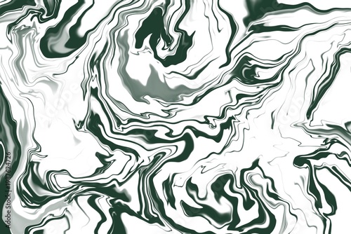 Elegant Black and White Marble Swirls Abstract Background.
