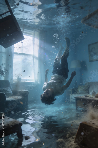 Floating Human Scene