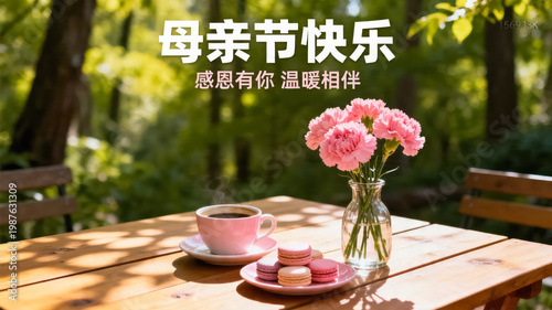 Mother's Day Warm Outdoor Table Setup