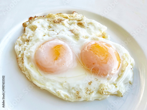 Fried eggs sunny side up