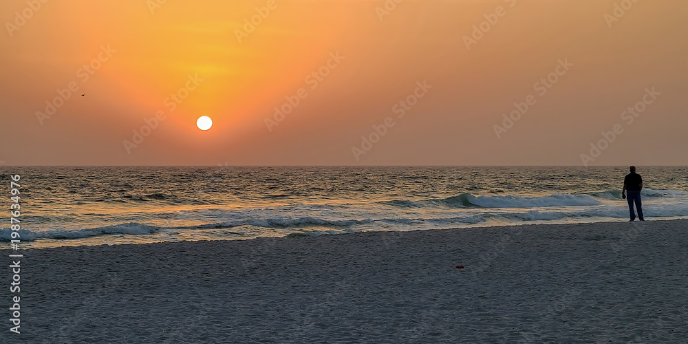 Fototapeta premium Sunset at Panama City Beach, Florida