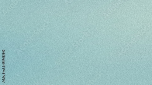 Schilderij op canvas Teal Grainy Gradient Background with Soft Noise Texture