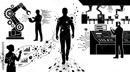 Industry 4.0 technology and automation.