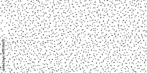 Seamless polka dot pattern. Vector pattern with black circles on white background.