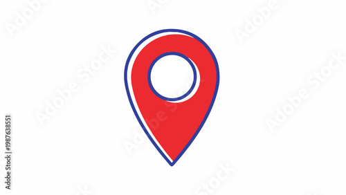 Red Location Pin Icon Symbol. Free Download Red Location Pin Icon Symbol. - GFXLoad