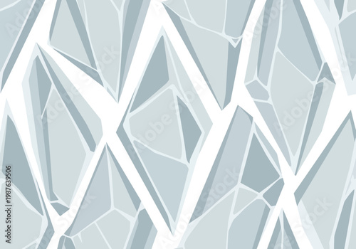 Abstract geometric shattered ice pattern vector background for design and decoration