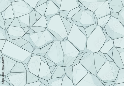 Abstract Geometric Ice Texture Vector Illustration - A Cool, Crystalline Pattern