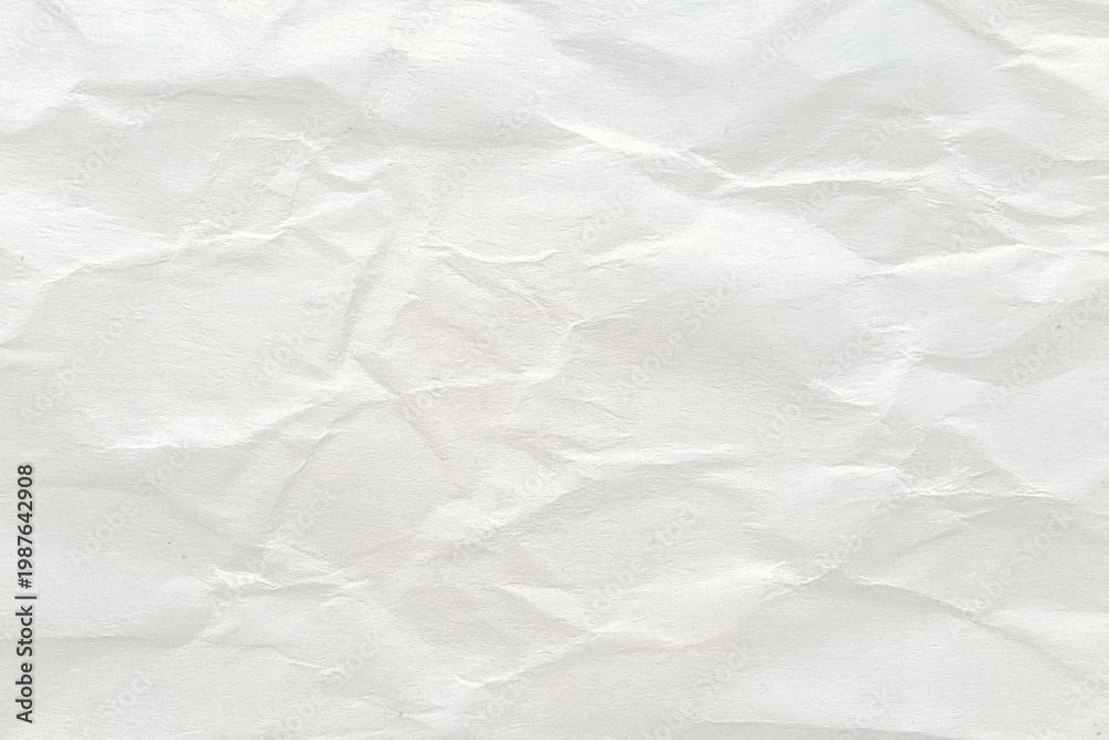 Fototapeta premium Softly Wrinkled White Paper Background Texture for Web Design