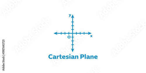 Simple Cartesian Plane Logo in Math.