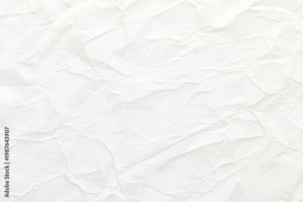 Fototapeta premium Clean White Paper Surface with Light Texture and Creases