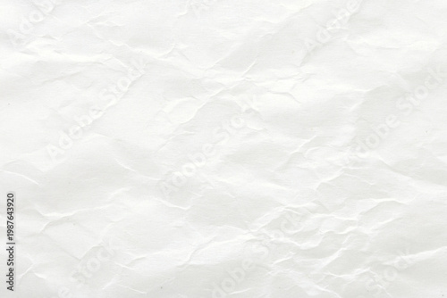 Extremely Crushed White Paper Texture with Detailed Grain and Shadows