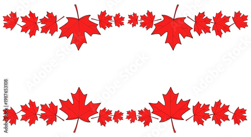 Canadian Maple Leaf Borders