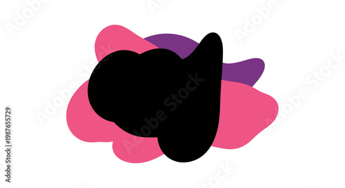 Abstract Organic Blob Shapes Vector Illustration