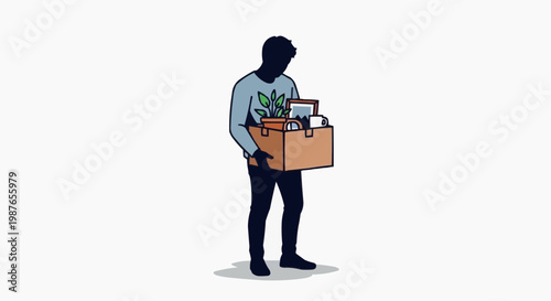 Unemployment Job Loss Economic Crisis Concept Illustration