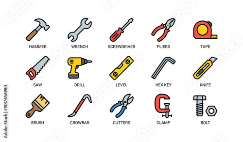 Collection of essential hand and power tools for diy projects and repairs