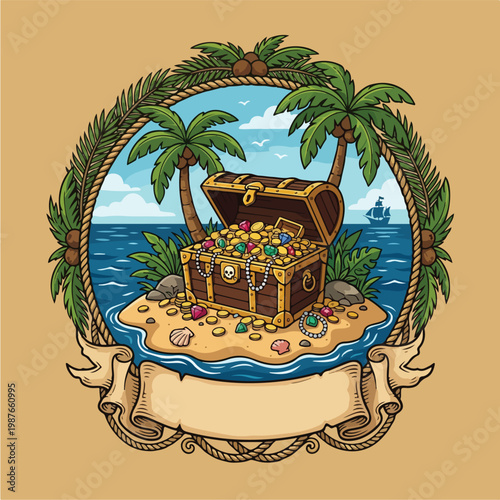 Treasure Chest Full of Gold.