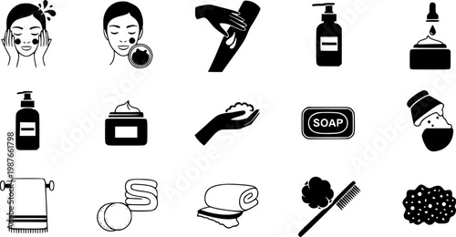 skincare and body care routines for personal hygiene and beauty.