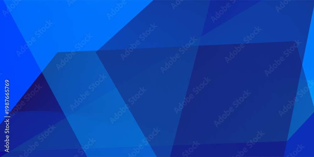 Obraz premium Blue geometric abstract backround. Vector illustration