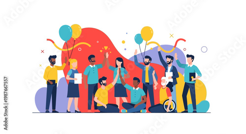 Diverse Group of Young Adults.