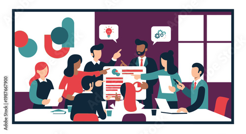 Business People Meeting Discussion.