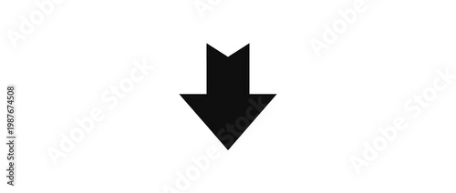 Simple Black Downward Arrow Isolated Free Download Simple Black Downward Arrow Isolated - GFXLoad